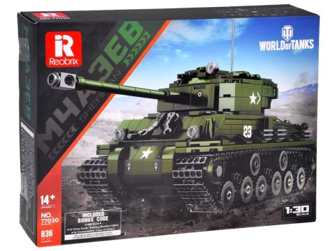 Reobrix Licencjonowane Klocki Czołg Sherman M4A3E8 836 ele ZA5806