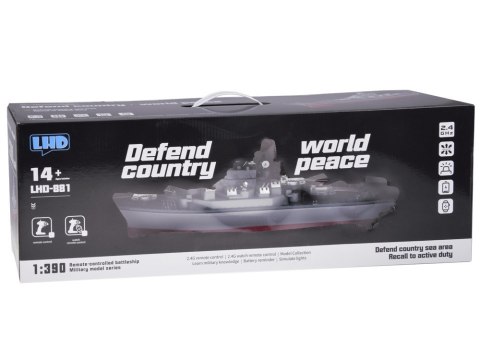 Zdalnie sterowany Ogromny statek PANCERNIK LHD-881 Skala 1:390 RC0736