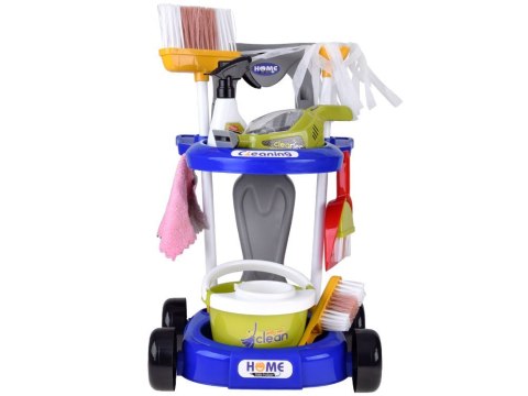 Zestaw sprzątający dla dzieci - wózek z akcesoriami i odkurzacz ZA5873
