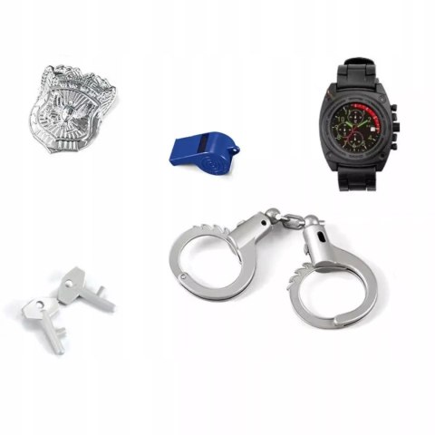 Zestaw strój małego policjanta dla dzieci kamizelka i akcesoria policyjne