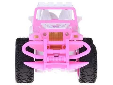 Autko dla lalki Różowy Samochód Terenowy z pilotem dla dziewczynek ZA5909