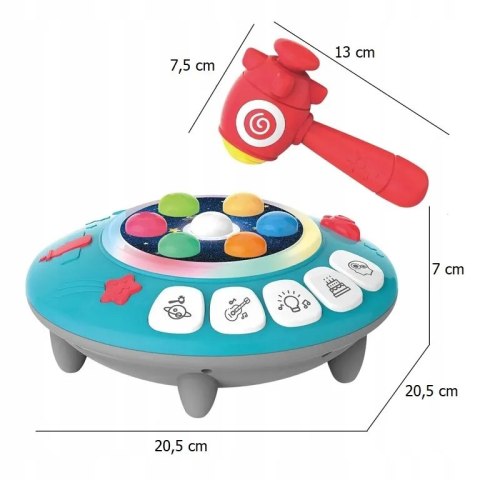 Gra zręcznościowa zbijak Enjoy dźwięki światełka młoteczek dla dzieci 2161