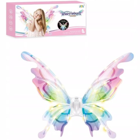 Świecące skrzydła motyla LED bajkowe skrzydełka dla małych wróżek
