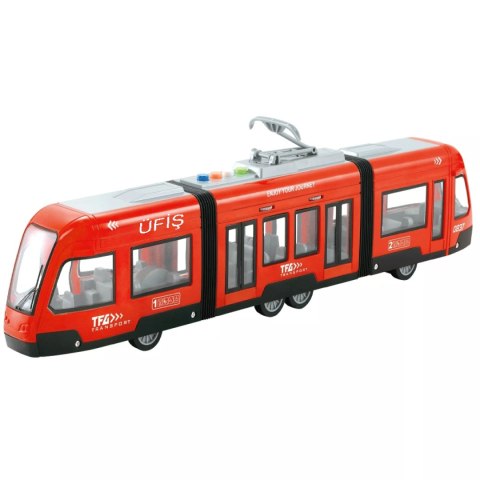 Duży tramwaj dźwięk światła baterie czerwony 930A