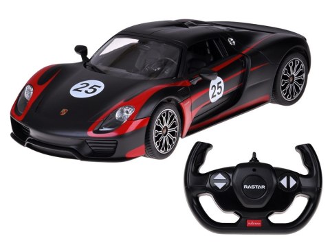 Rastar auto zdalnie sterowane Porsche 918 Spyder 1:14 pilot ośw RC0711