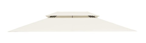 DACH DO PAWILONU OGRODOWEGO 3X4 M WODOODPORNE POSZYCIE OTWÓR WENTYLACYJNY BEŻOWY MULTIGARDEN