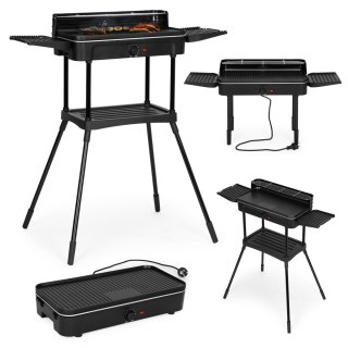 GRILL ELEKTRYCZNY 3W1 STOJĄCY STOŁOWY PŁYTA GRILLOWA OCIEKACZ TERMOSTAT MULTIGARDEN