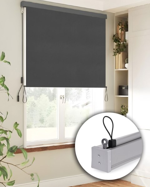 ROLETA MARKIZA PIONOWA ZWIJANA NA KORBKĘ BALKON TARAS ALTANA ANTRACYT MULTIGARDEN