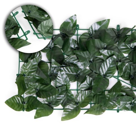 SZTUCZNY BLUSZCZ ŻYWOPŁOT 3 SZTUKI 300X50 CM ZIELONA OSŁONA NA BALKON MASKUJĄCA - 3 ROLKI