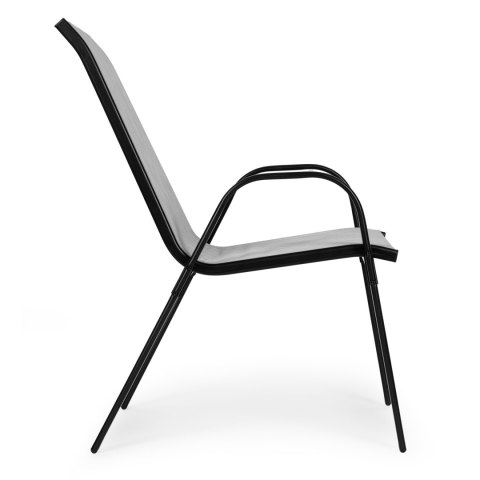 ZESTAW KOMPLET 2 KRZESEŁ OGRODOWYCH NA TARAS BALKON JASNY SZARY MULTIGARDEN