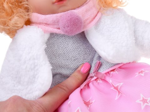 Interaktywna lalka ALICJA 32cm z burzą blond włosów - mówi i gaworzy ZA5841