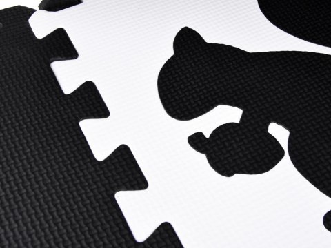 Puzzle piankowe - kontrastowa mata dla niemowląt ZWIERZĘTA 120x120cm ZA4783