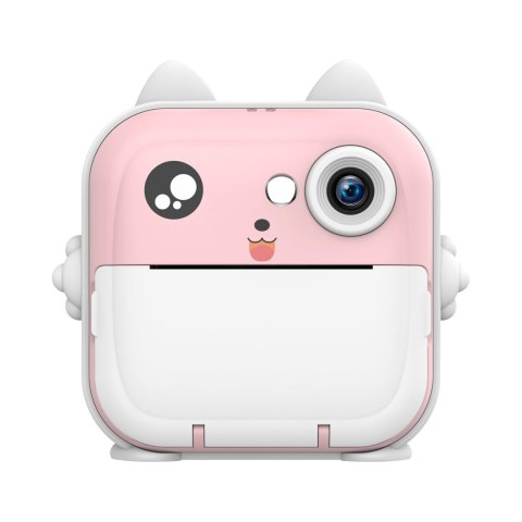 Mini drukarka termiczna WDT-01 z aparatem kamerą dla dzieci - różowa