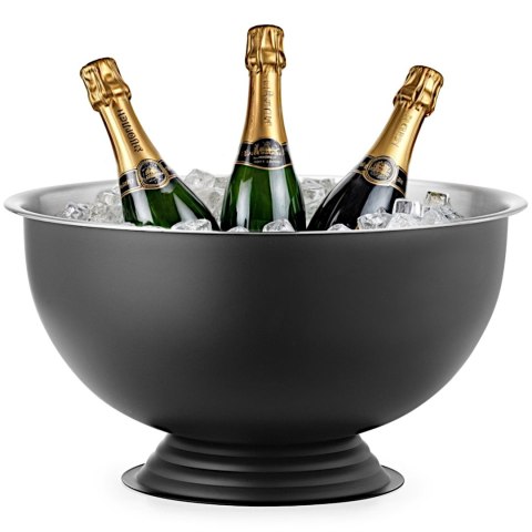 Misa do szampana ponczu stalowa 13 l śr. 393x214 mm - czarna