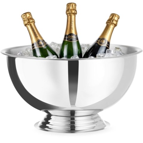 Misa do szampana ponczu stalowa 13 l śr. 393x214 mm - srebrna