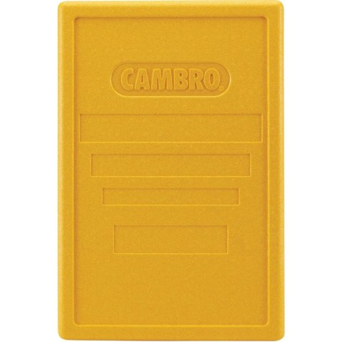 Pokrywa do pojemników Cam GoBox ładowanych od góry 600x400 mm - żółta