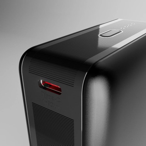 Powerbank 20000mAh do laptopa tabletu smartfona PD AFC USB-C USB-A 65W - czarny