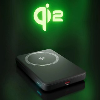 Powerbank bezprzewodowy Mag Power Qi2 5000 mAh MagSafe USB-C PD 20W- czarny