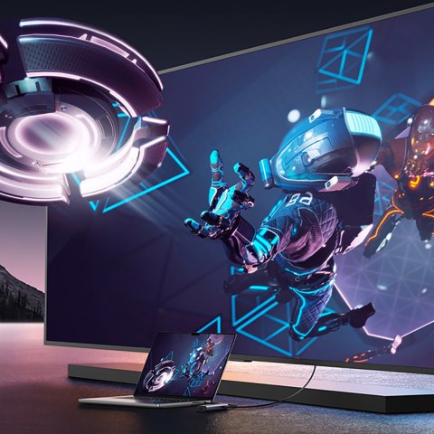 6w1 HUB adapter USB-C - 3x USB-A 3.0 / HDMI / RJ45 / USB-C PD - szary