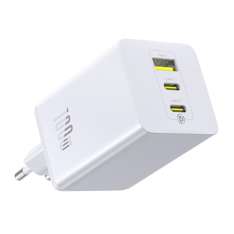 Ładowarka sieciowa EnerFill FE11 2x USB-C USB-A 100W - biała