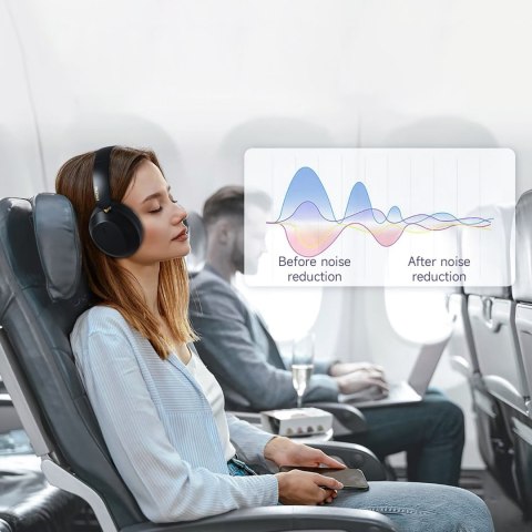 Słuchawki bezprzewodowe nauszne X22 Max Bluetooth ANC - czarne