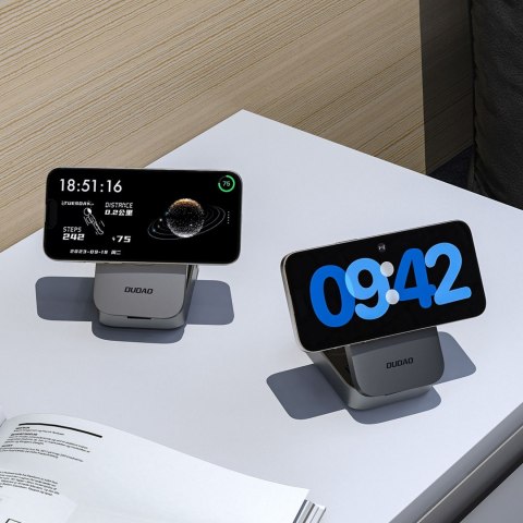 Stacja ładująca A11 3w1 indukcyjna MagSafe 15W - szara