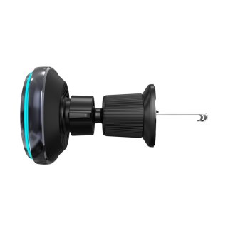 Uchwyt samochodowy z ładowarką indukcyjną wentylatorem do telefonu na kratkę nawiewu Qi MagSafe 15W