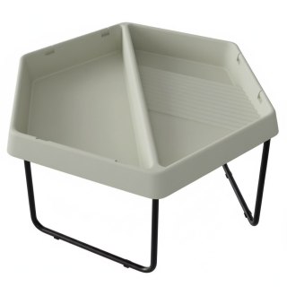 MASTERKIDZ Sześciokątny Stolik Do Zabawy Piaskiem i Wodą 2 Komory Regulowana Wysokość