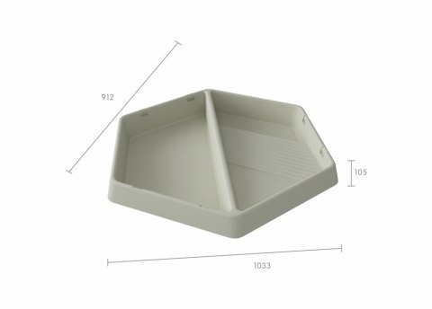 MASTERKIDZ Sześciokątny Stolik Do Zabawy Piaskiem i Wodą 2 Komory Regulowana Wysokość