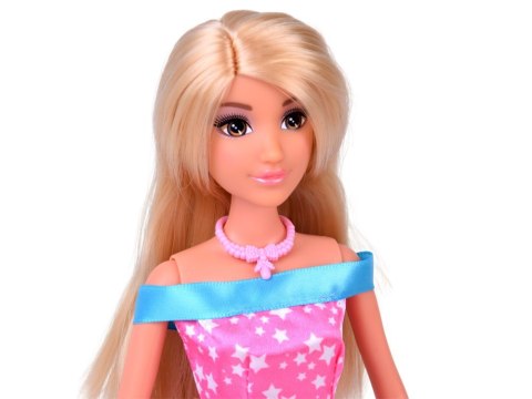 Anlily Lalka MODELKA + duży zestaw 11 sukienek i akcesoriów królewny ZA5695