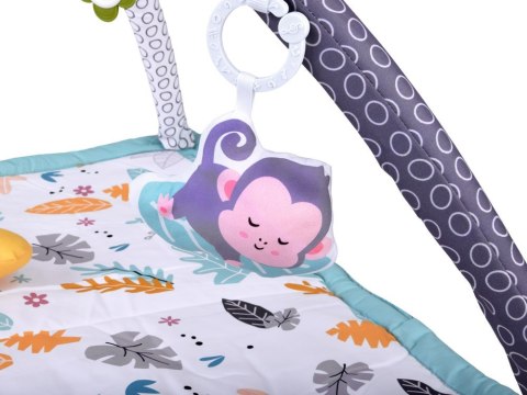 Duża Edukacyjna Mata dla niemowląt + miękka Podusia wałek + zabawki ZA5824