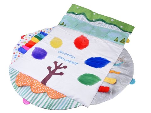 Duża Mata edukacyjna dla dziecka + Karty kontrastowe gryzaki zabawki ZA5911