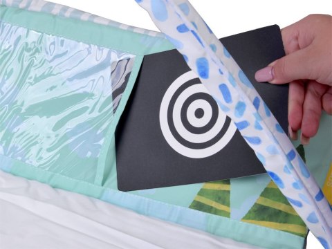 Duża Mata edukacyjna dla dziecka + Karty kontrastowe gryzaki zabawki ZA5911