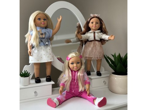 Duża sportowa lalka 48cm w dresie + wbudowana melodia i miękki tułów ZA5844