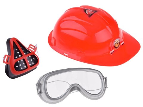 Duży zestaw strażaka kask piła 13ele straż pożarna ZA4698