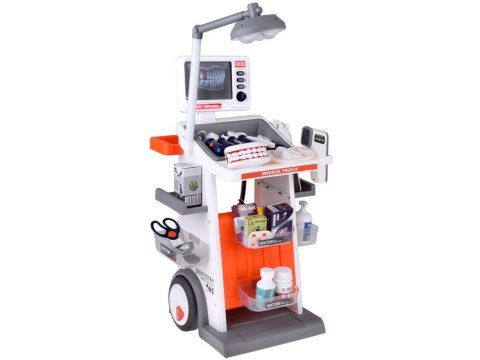 Interaktywny WÓZEK LEKARSKI Zestaw do zabawy w lekarza i dentystę ZA5874
