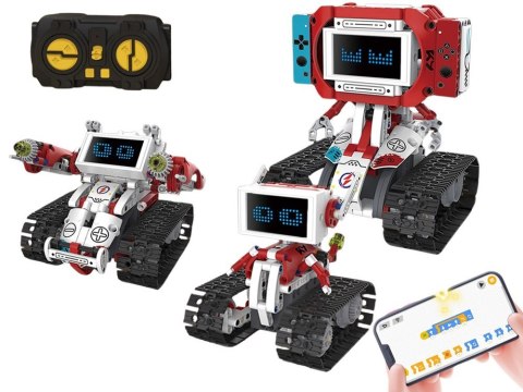 Klocki Techniczne Robots Pro 5w1 Zestaw z Pilotem i Ekranem LED RC0741