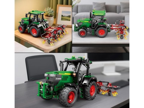 Klocki konstrukcyjne - Zdalnie sterowany TRAKTOR z bronami 1664-ele ZA5798