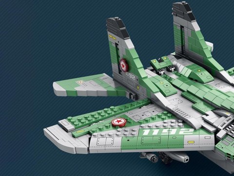 Klocki techniczne Samolot myśliwski dalekiego zasięgu MIG-29 1290ele ZA5800