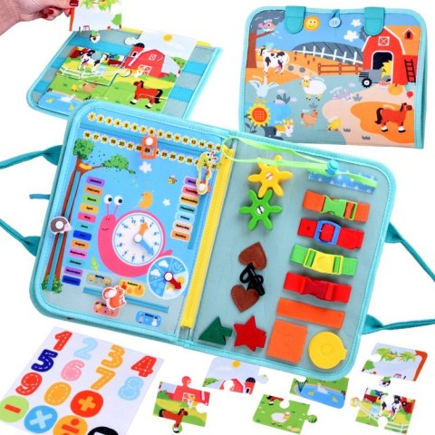 Książka manipulacyjna Montessori - 28 sensorycznych aktywności ZA5943