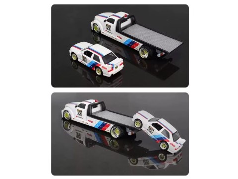 Maisto Licencjonowane Auta Metalowe 1:64 Flatbed i BMW M3 1988 ZA5958