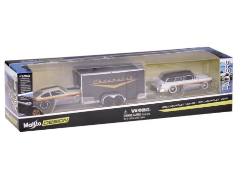 Maisto Licencjonowane auta metalowe Chevrolet Nomad 1955 i Vega 1971 ZA5863