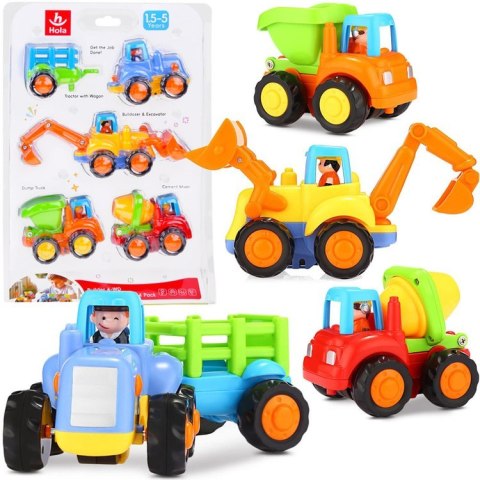 Traktor Koparka Wywrotka z Napędem ZESTAW ZA0020