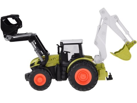 Zdalnie sterowany traktor Koparko-ładowarka spychacz na pilota RC0718