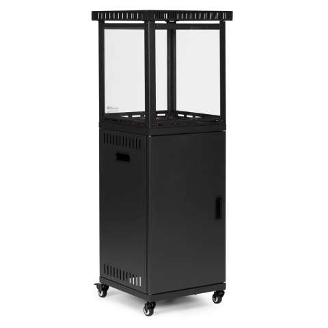 Ogrzewacz gazowy promiennik grzejnik 13 kW szklany na ogród patio reduktor kamienie wulkaniczne pokrowiec MultiGarden