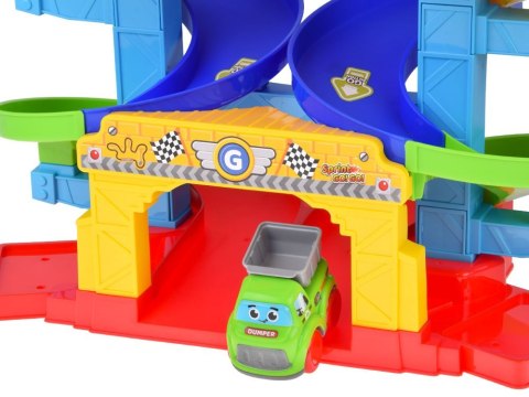 Zestaw Spiralny TOR samochodowy + autko policja i wywrotka 19-ele ZA5692