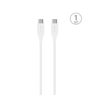Kabel przewód USB-C 2A 1m - biały