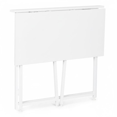 Biurko komputerowe składane 80x45 cm stolik pod laptopa białe ModernHome