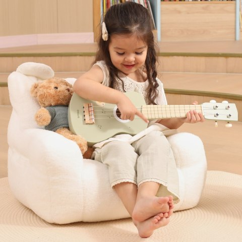 Viga Drewniane Ukulele Gitara Dla Dzieci Zielone Z Nutami