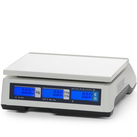 Waga kalkulacyjna handlowa z legalizacją do 15 kg 290x209 mm